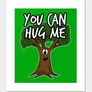 You Can Hug Me Doodle Tree Funny Posters and Art